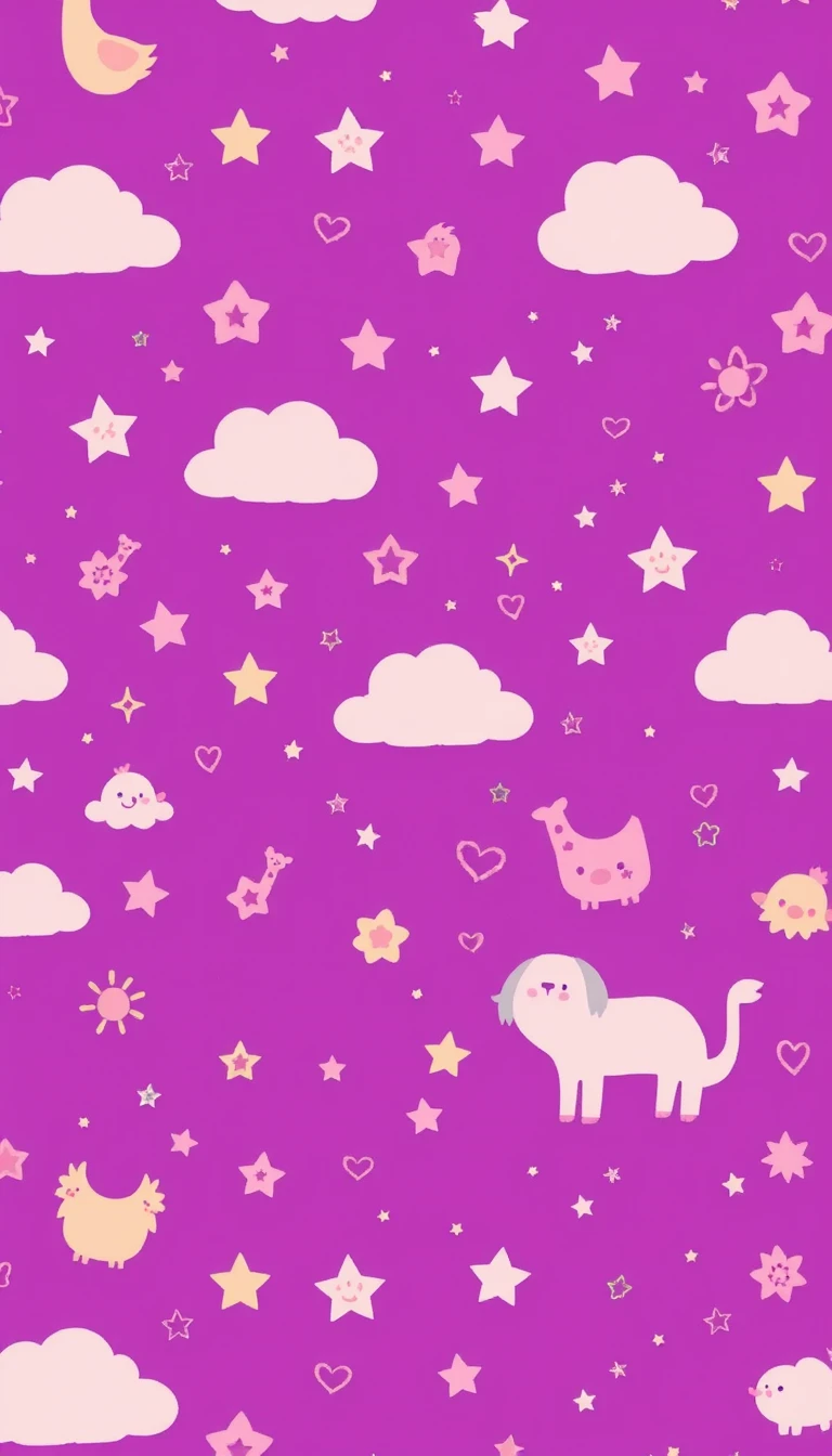 Cute Simple Purple Wallpaper