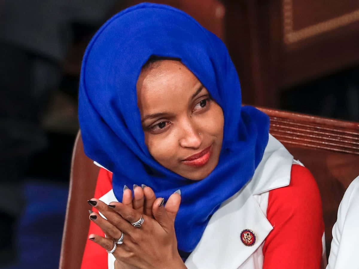 Ilhan Omar Being Celebrated Wallpaper