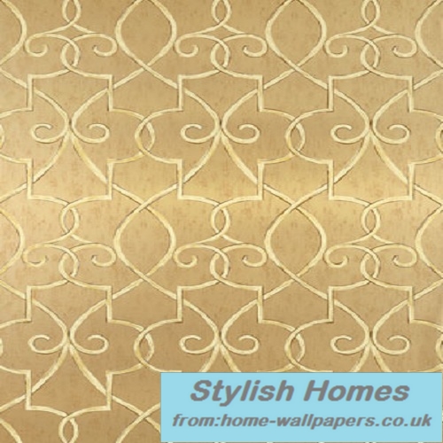  Designer WallpaperGeometric Resource Grayden Metallic Gold T1807 500x500