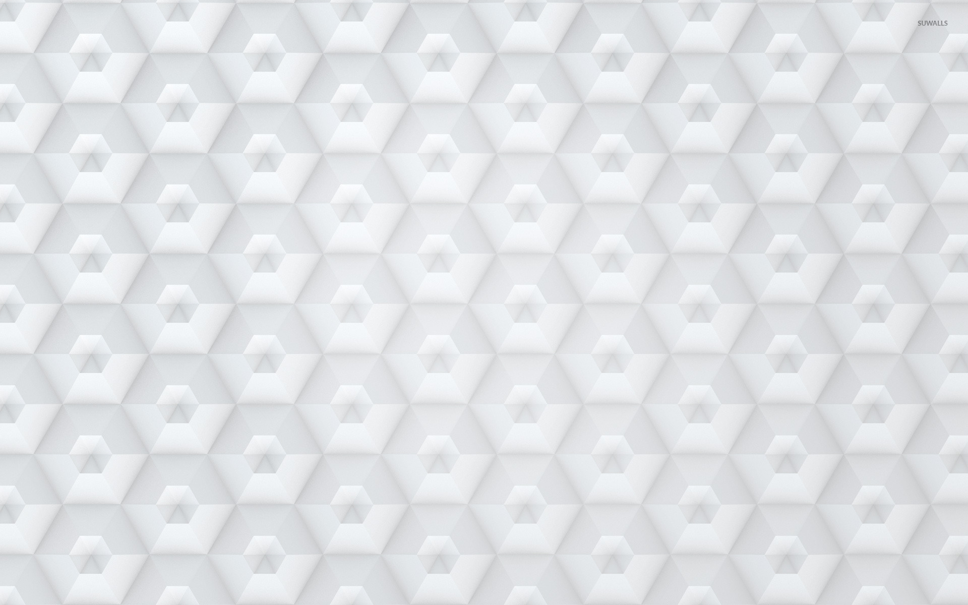 White Hexagon Pattern Wallpaper Abstract