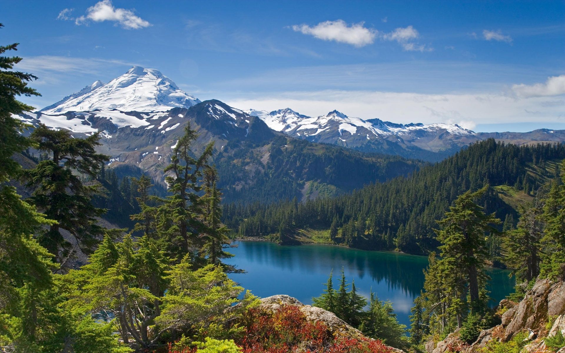 Lake Mountain Forest Desktop Wallpaper And Background Imgstocks