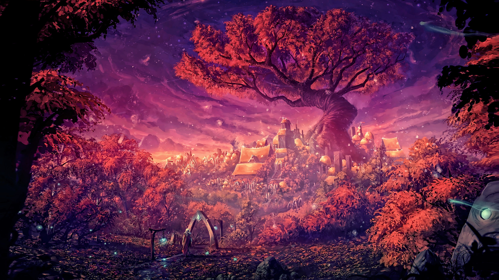 Dreamy Forest Painting Art 4k Laptop Full Hd 1080p Wallpaper