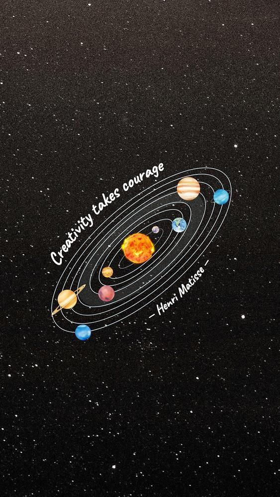 Aesthetic Solar System Phone Wallpaper Cute Galaxy Background