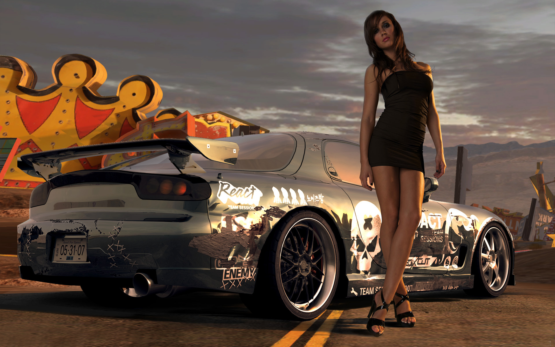 Need For Speed Prostreet Girl Wallpaper HD