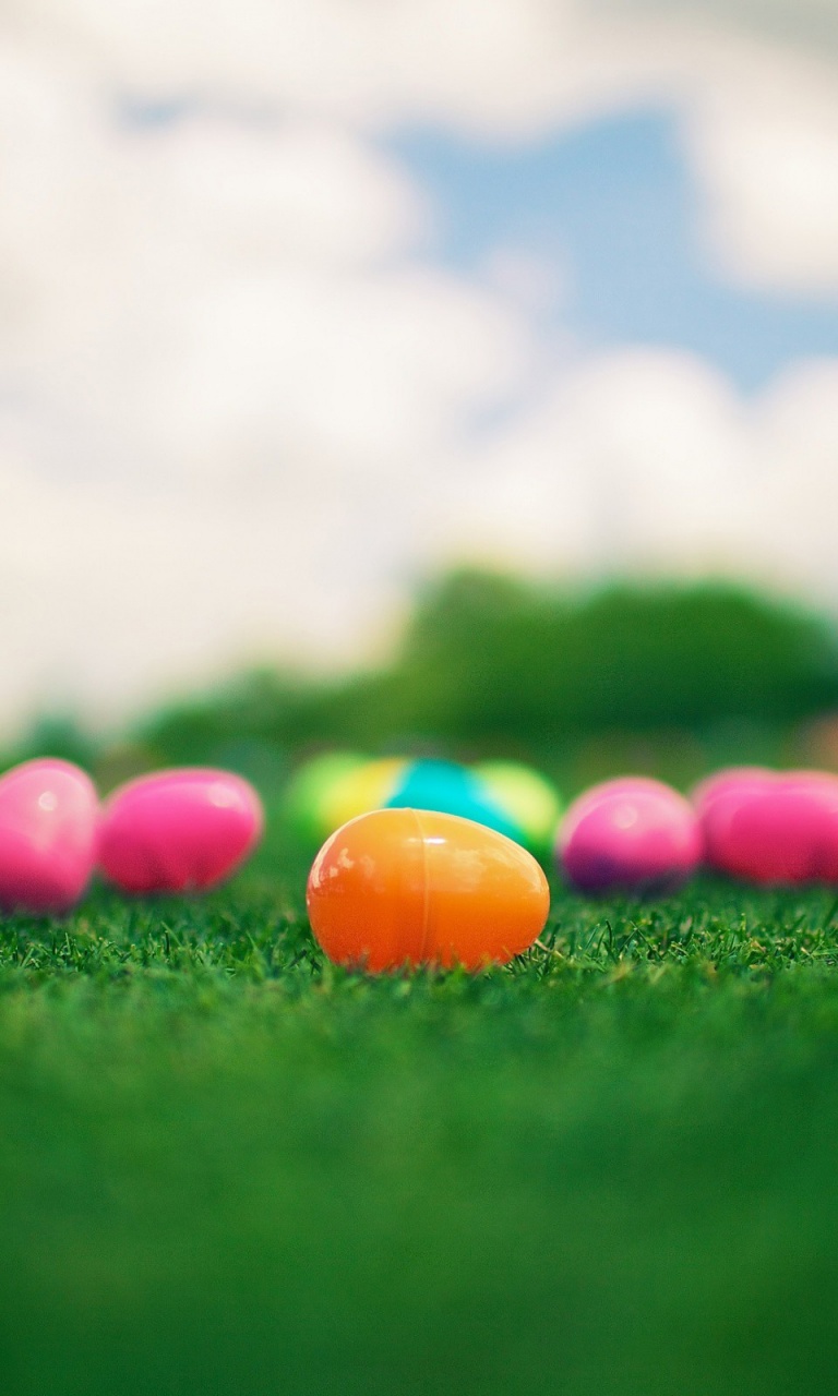 Coloured Easter Eggs Nexus Wallpaper