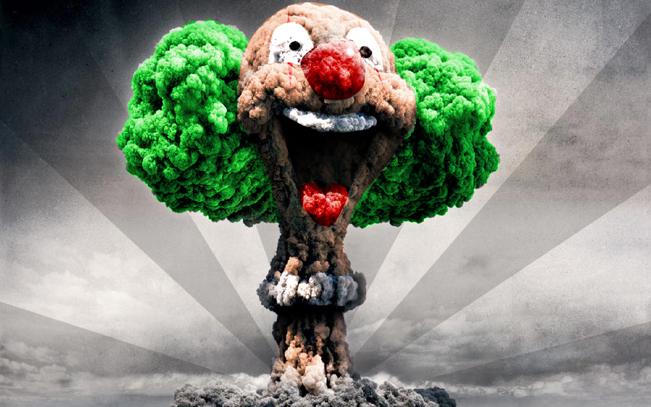 Clown Nuclear Wallpaper Explosions