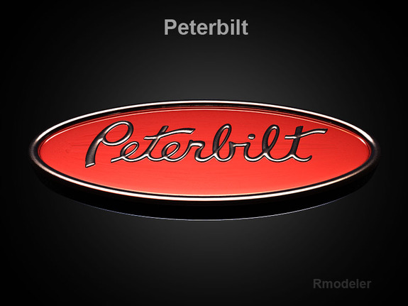 Peterbilt Logo Image 3d Model