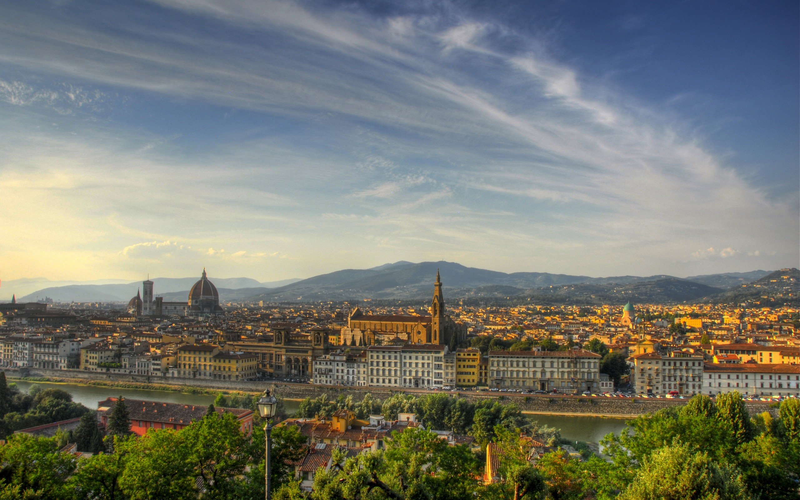 Cityscapes Italy Florence Firenze Tuscany Wallpaper Background