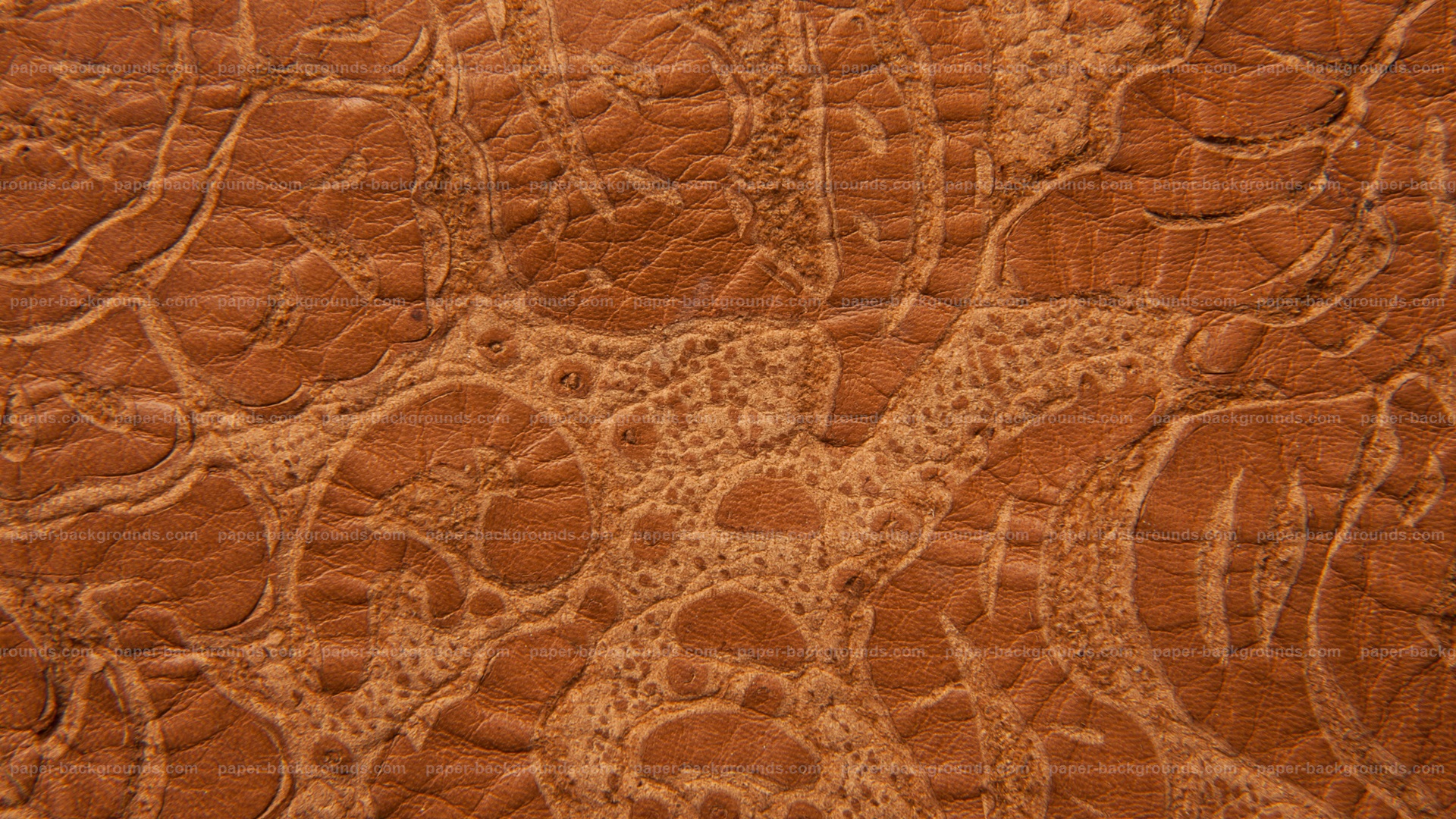 Tooled Leather Background Brown Grunge Embossed