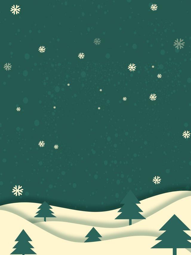 Minimalistic Snowflake Christmas Dark Green Background Wallpaper