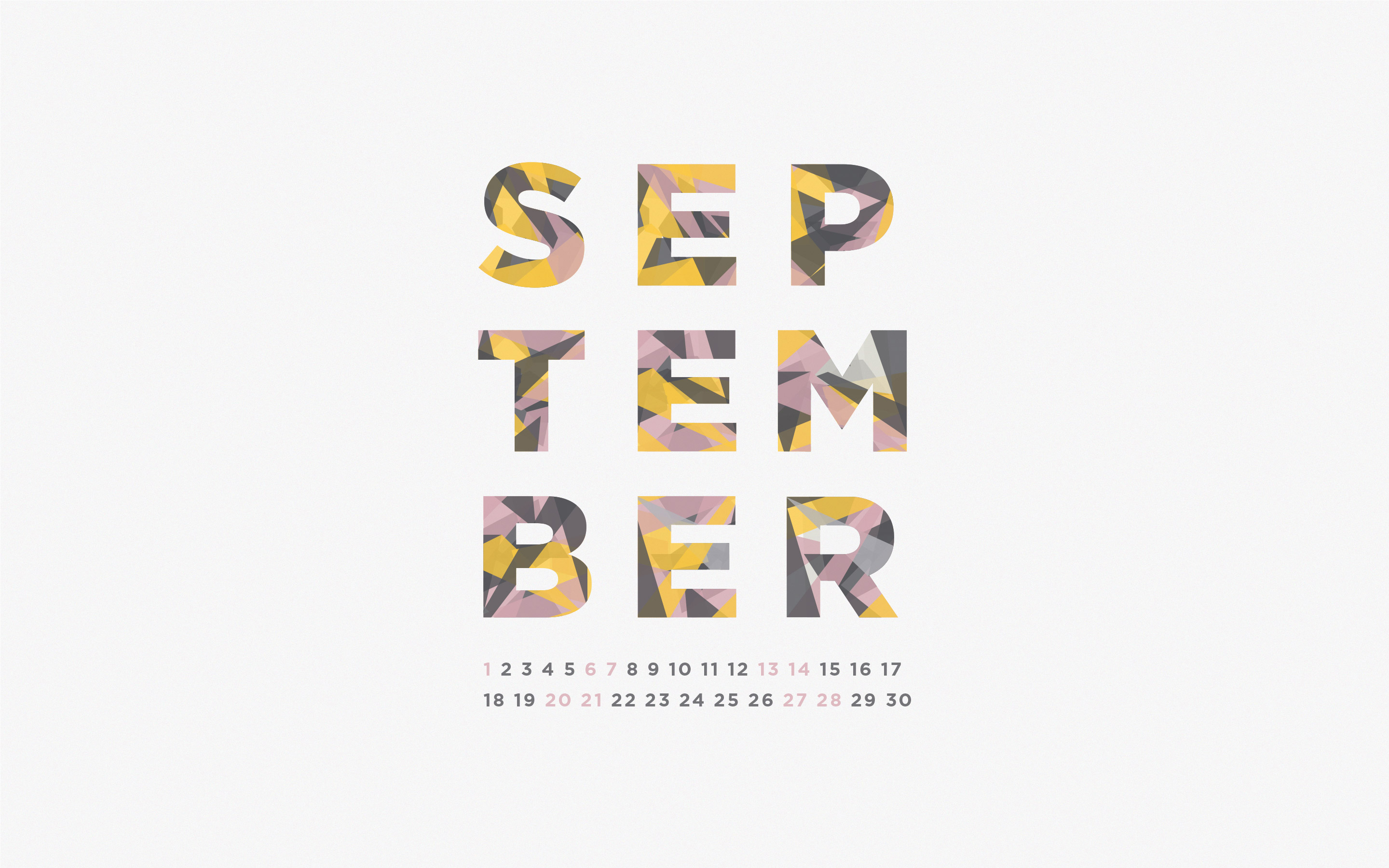 September Desktop Calendar Wallpaper Paper Leaf