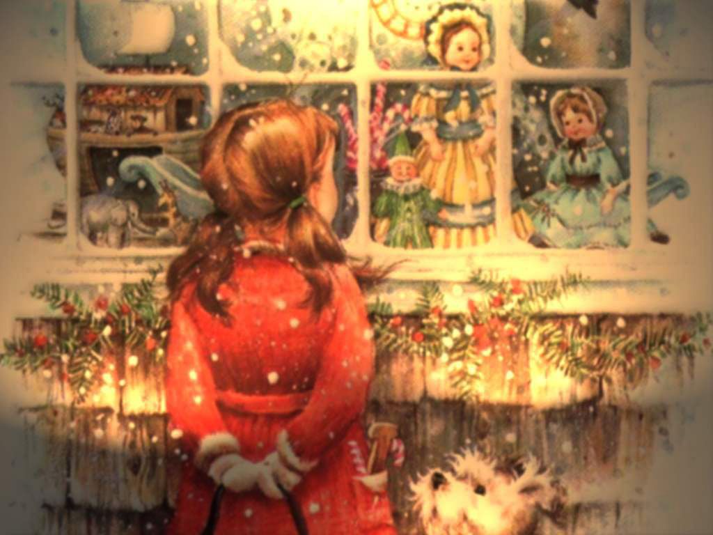 Vintage Merry Christmas Wallpaper