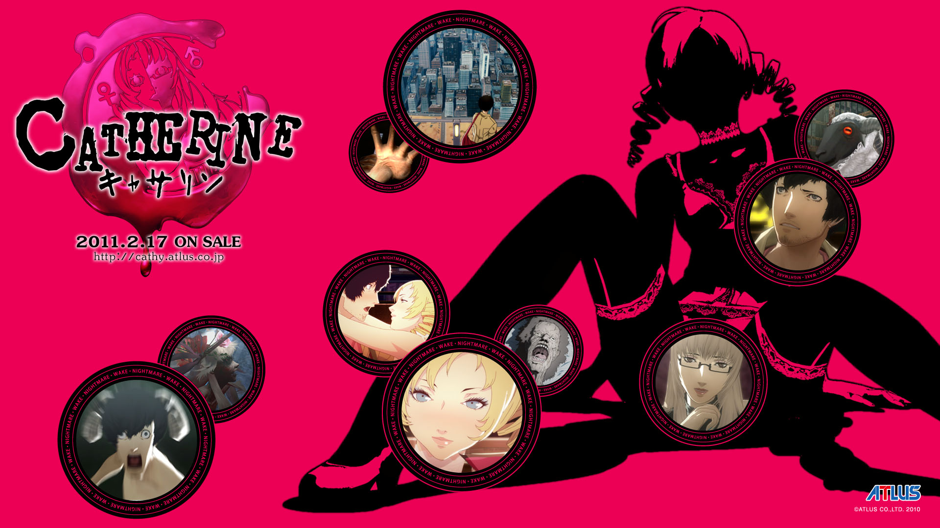 Catherine Game Wallpaper Silhouette