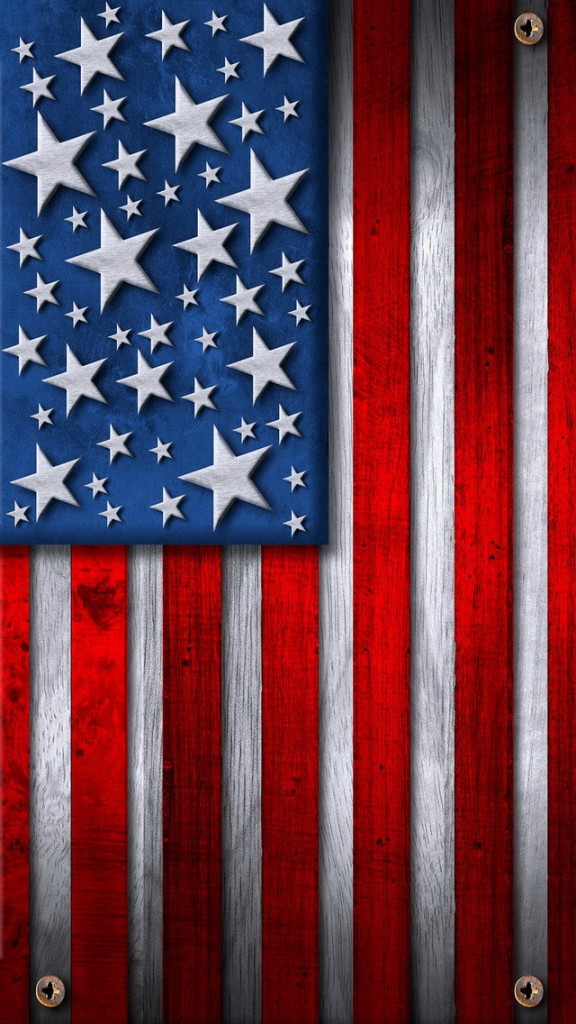 Wood American Flag Wallpaper iPhone