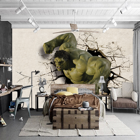 sale 3D Hulk Mural wallpaper full Wall Murals print decals Home Decor
