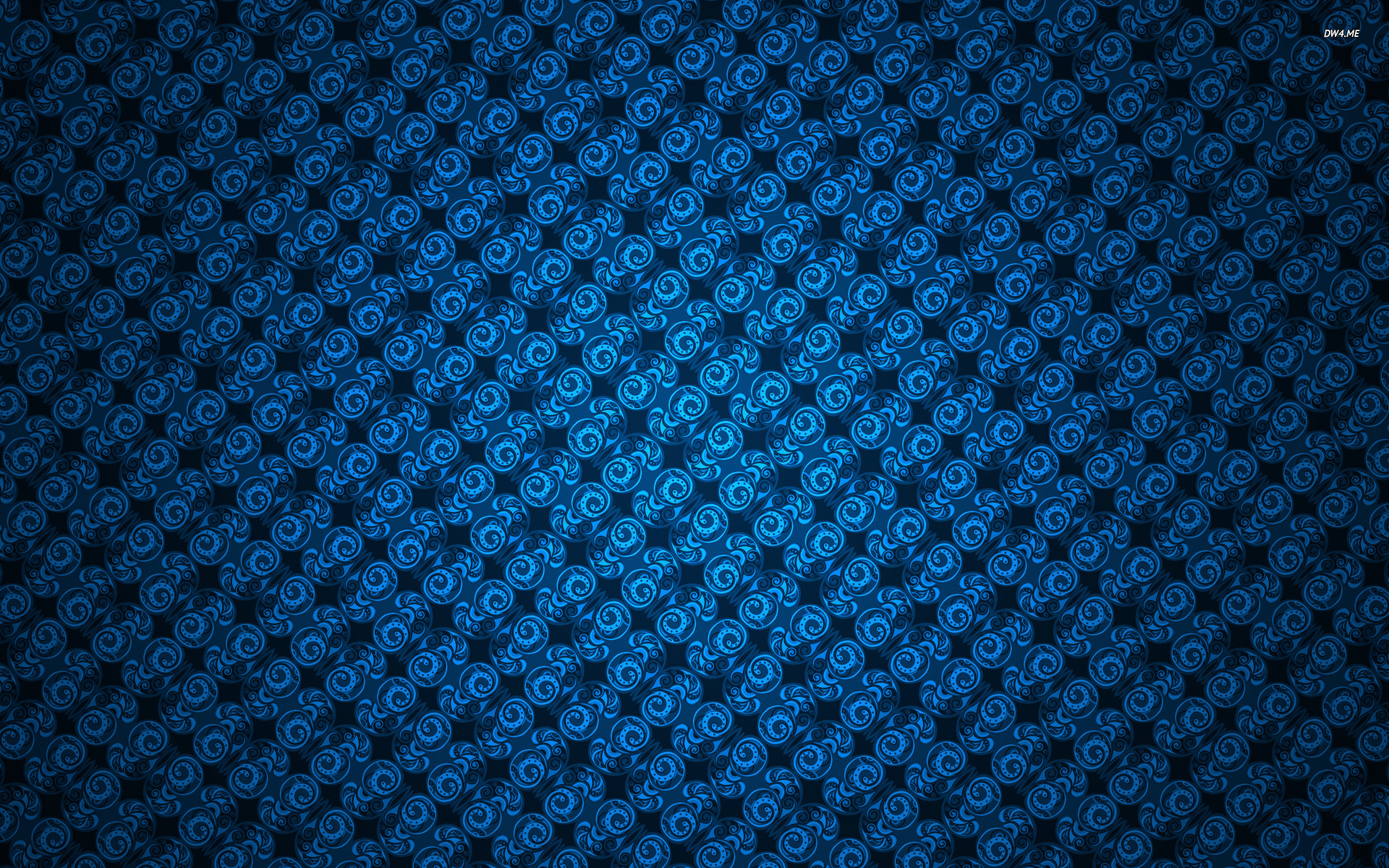 Blue Swirl Pattern Wallpaper Digital Art