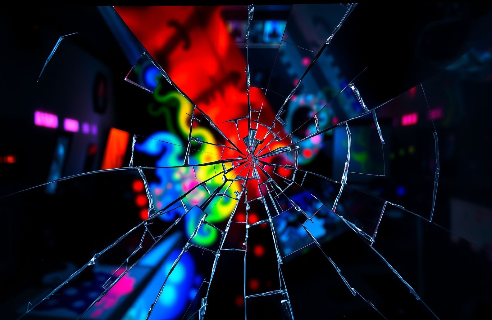 Broken Tv Screen Wallpaper
