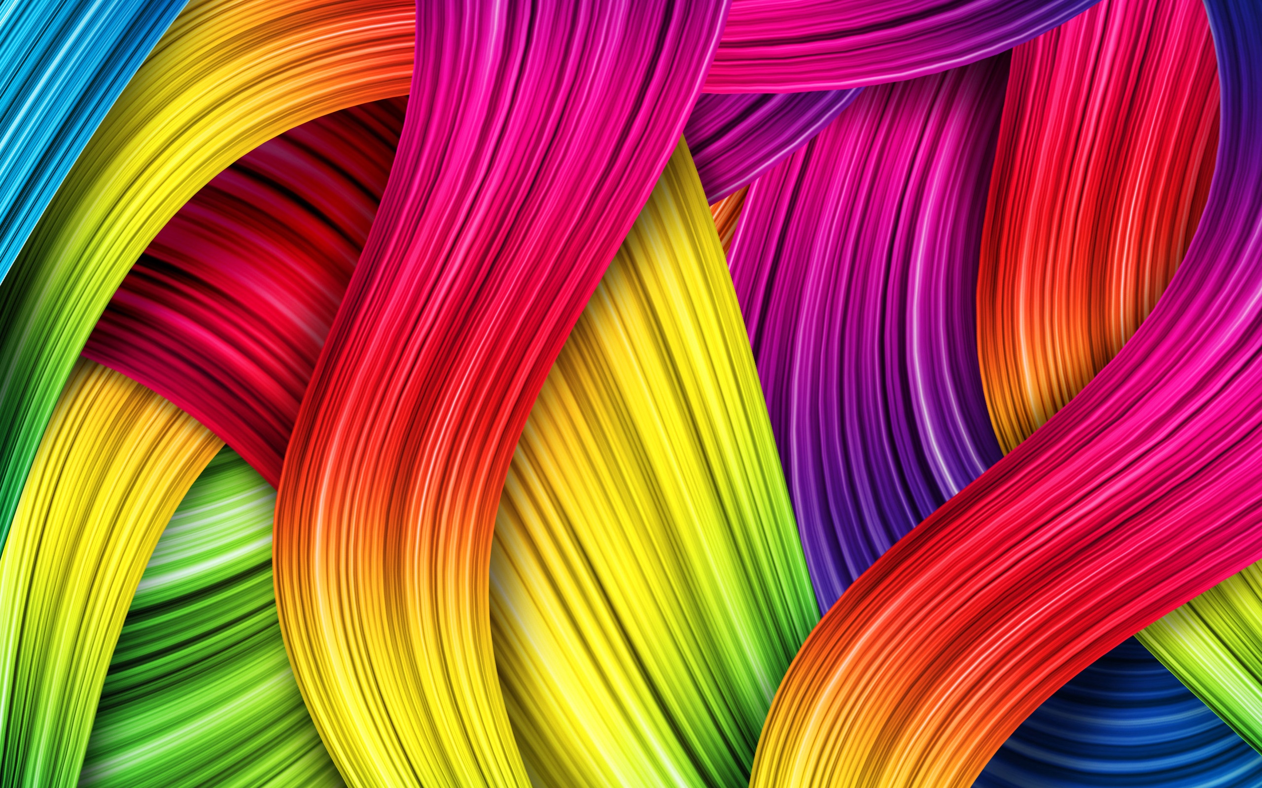 Colorful Silks HD Wallpaper