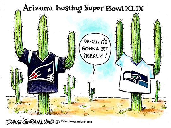 Politicalcartoons Super Bowl Xlix English Patriots Seahawks