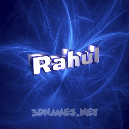 17 3D Name wallpaper images for the name of RAHUL 500x500