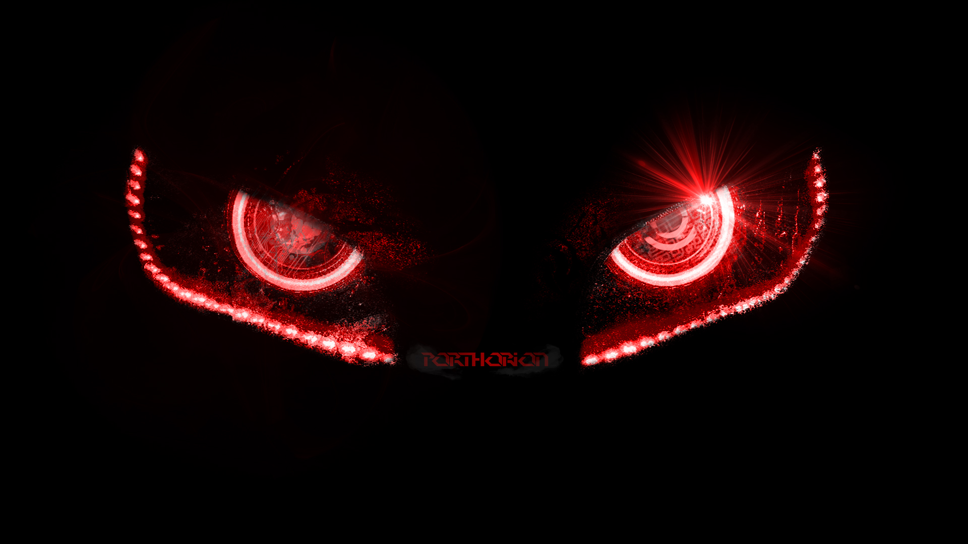 evil robotic eyes without lines by porthorion customization wallpaper