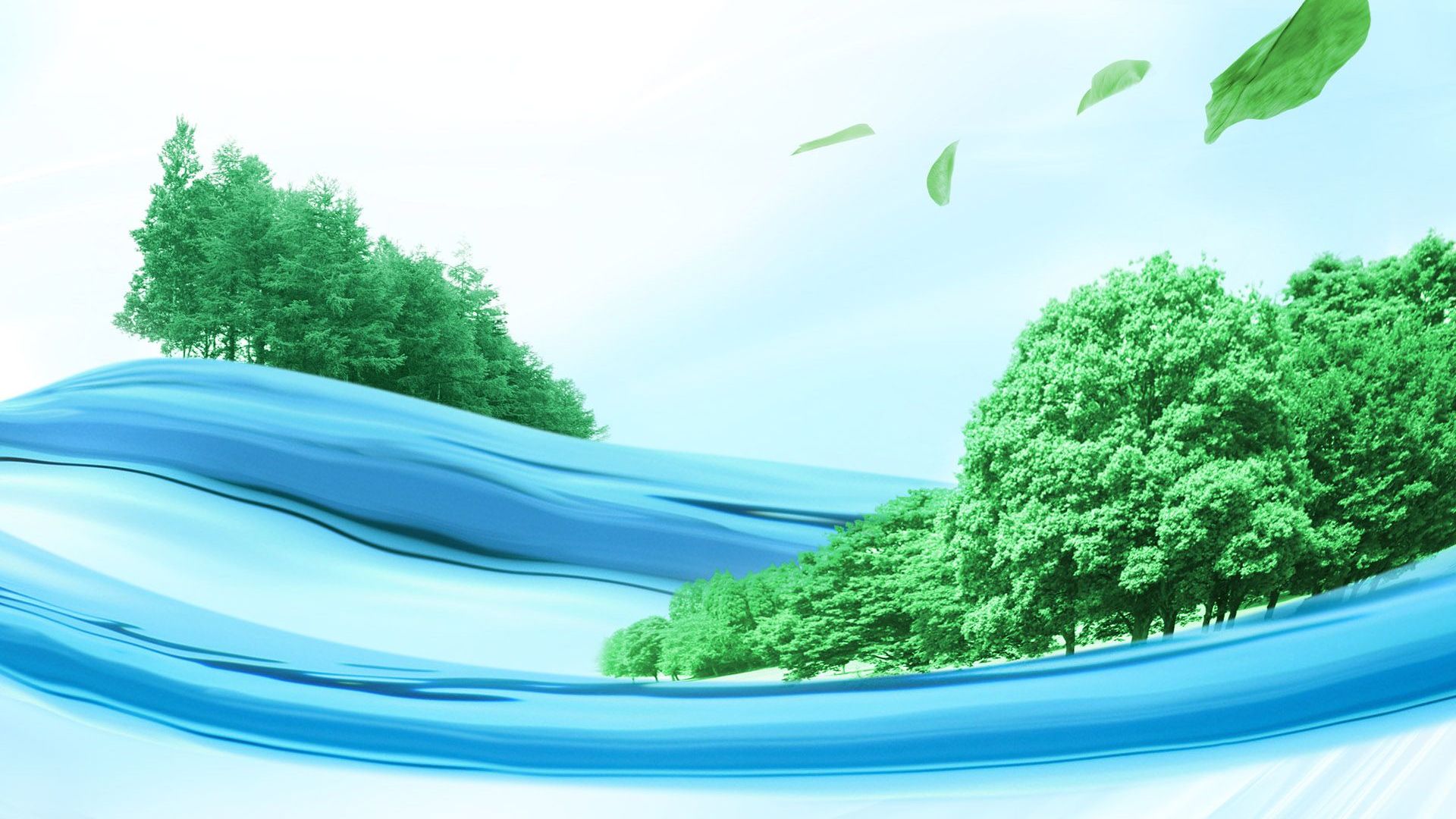 Download Trees on water wallpaper