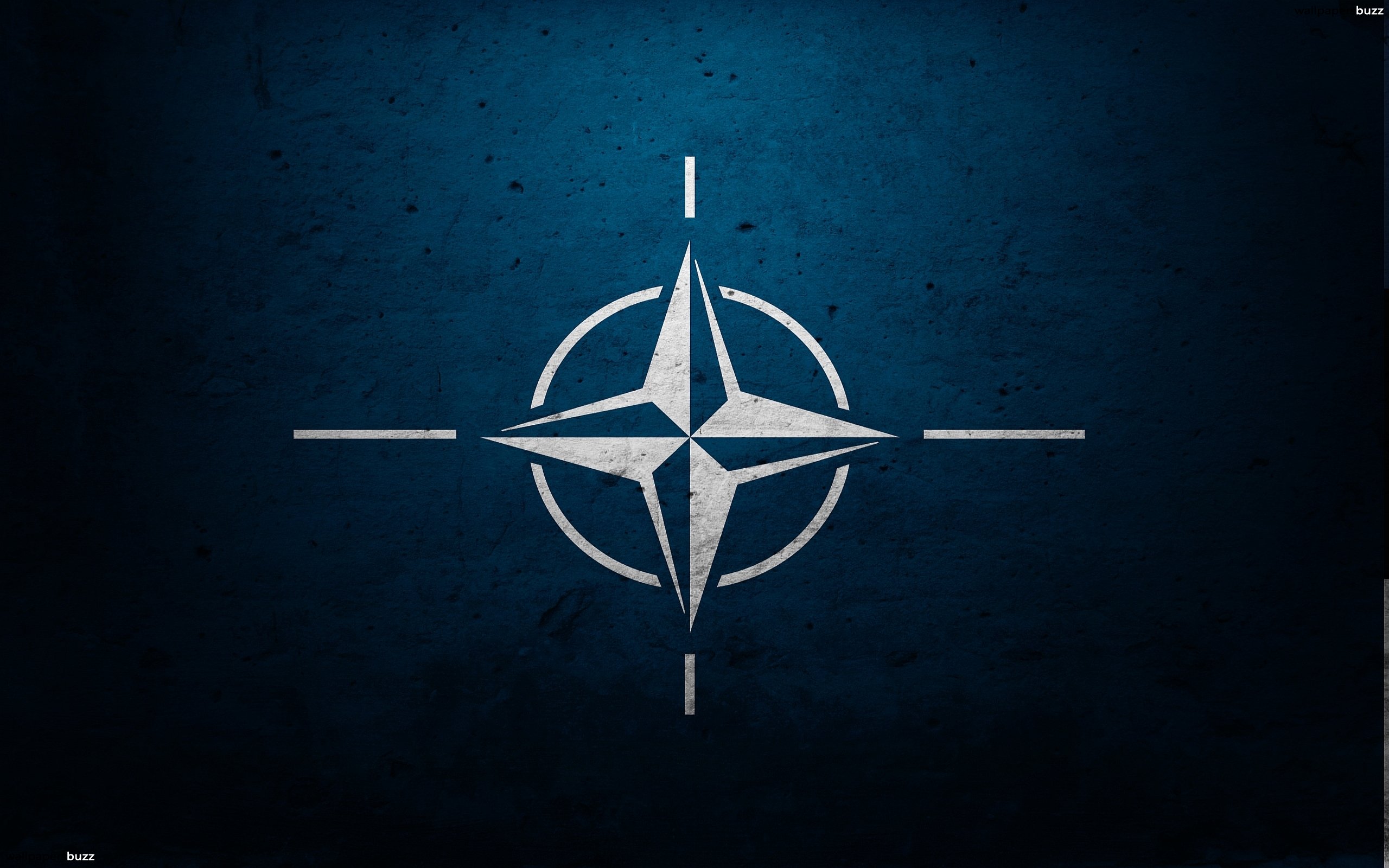 Photo Nato Grunge Flag Aged Picture Isolated