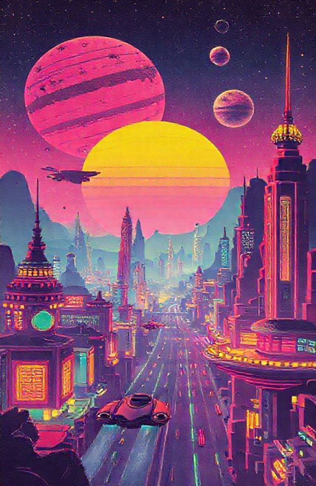 Retro Sci Fi Wallpaper