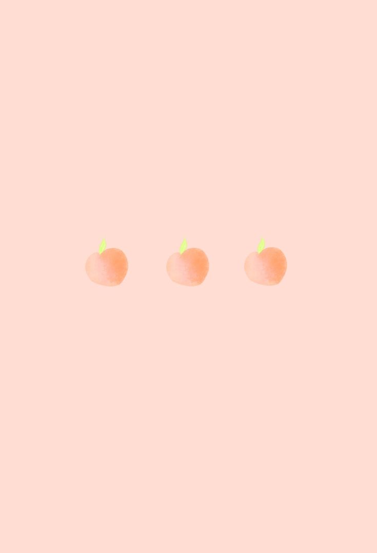 Cute Minimalist Peach Wallpaper