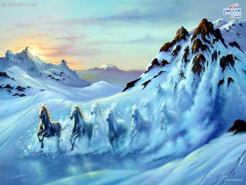 Horse Running Down A Mountain Get This Amazing Desktop Wallpaper