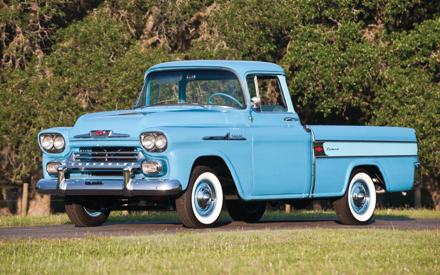 Chevy Cameo Classic Pickup Truck Wallpaper HD