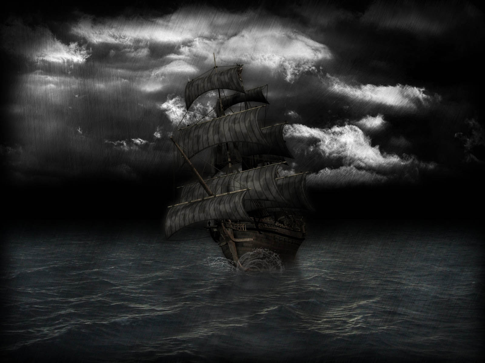 Mengarungi Samudera Gambar Kapal Hantu Terseram Ghost Ship Wallpaper