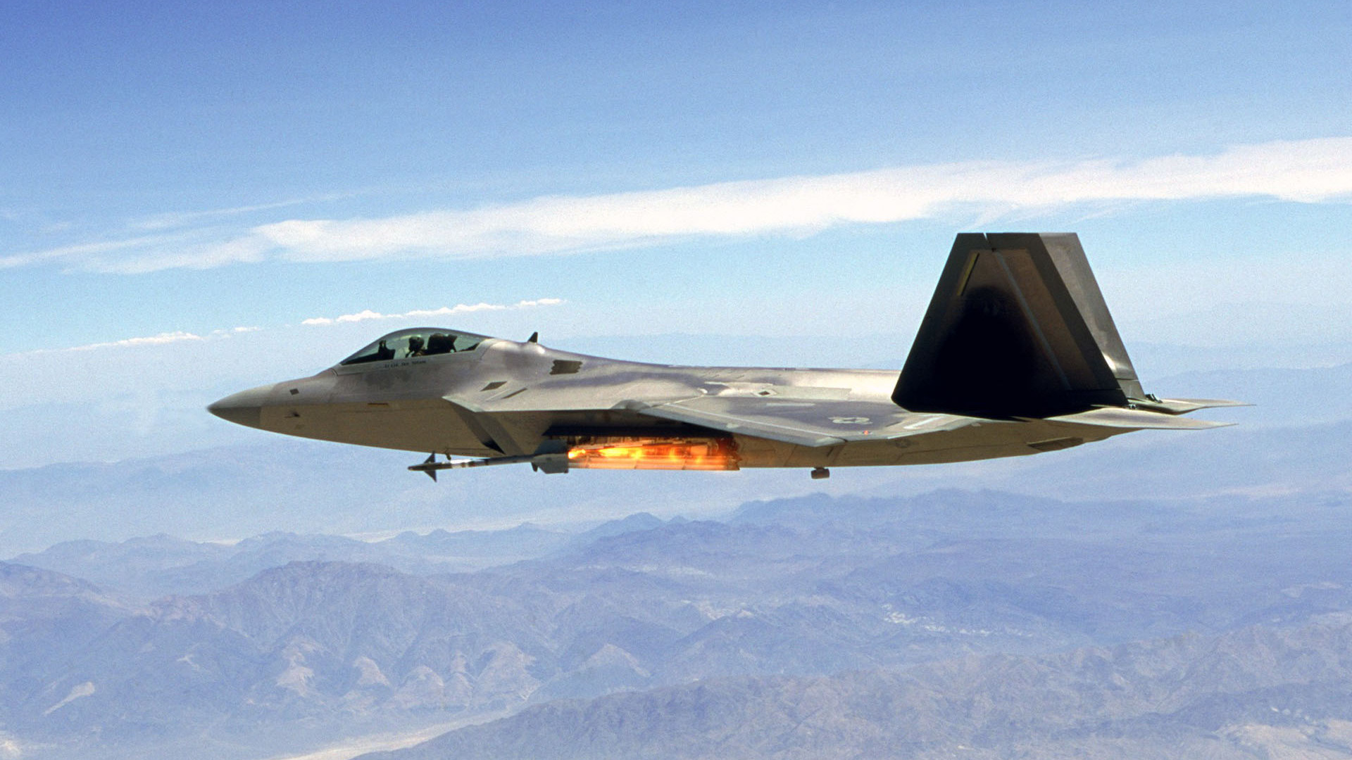F22 Raptor Stealth Fighter Widescreen And Full HD Wallpaper