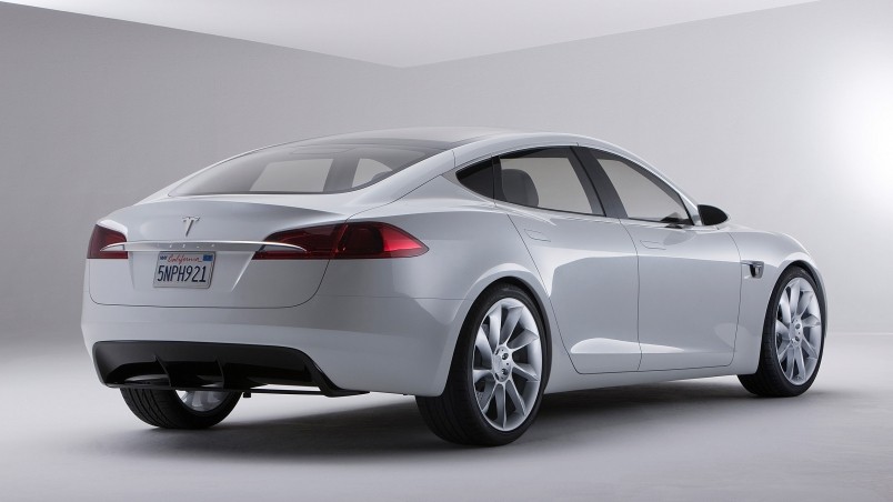  location Home Cars Tesla Tesla model s rear 2015 wallpaper