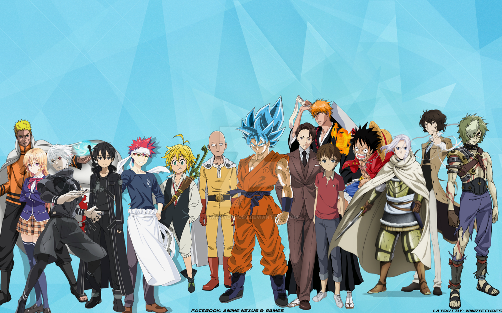 Anime Group Wallpaper By Windyechoes