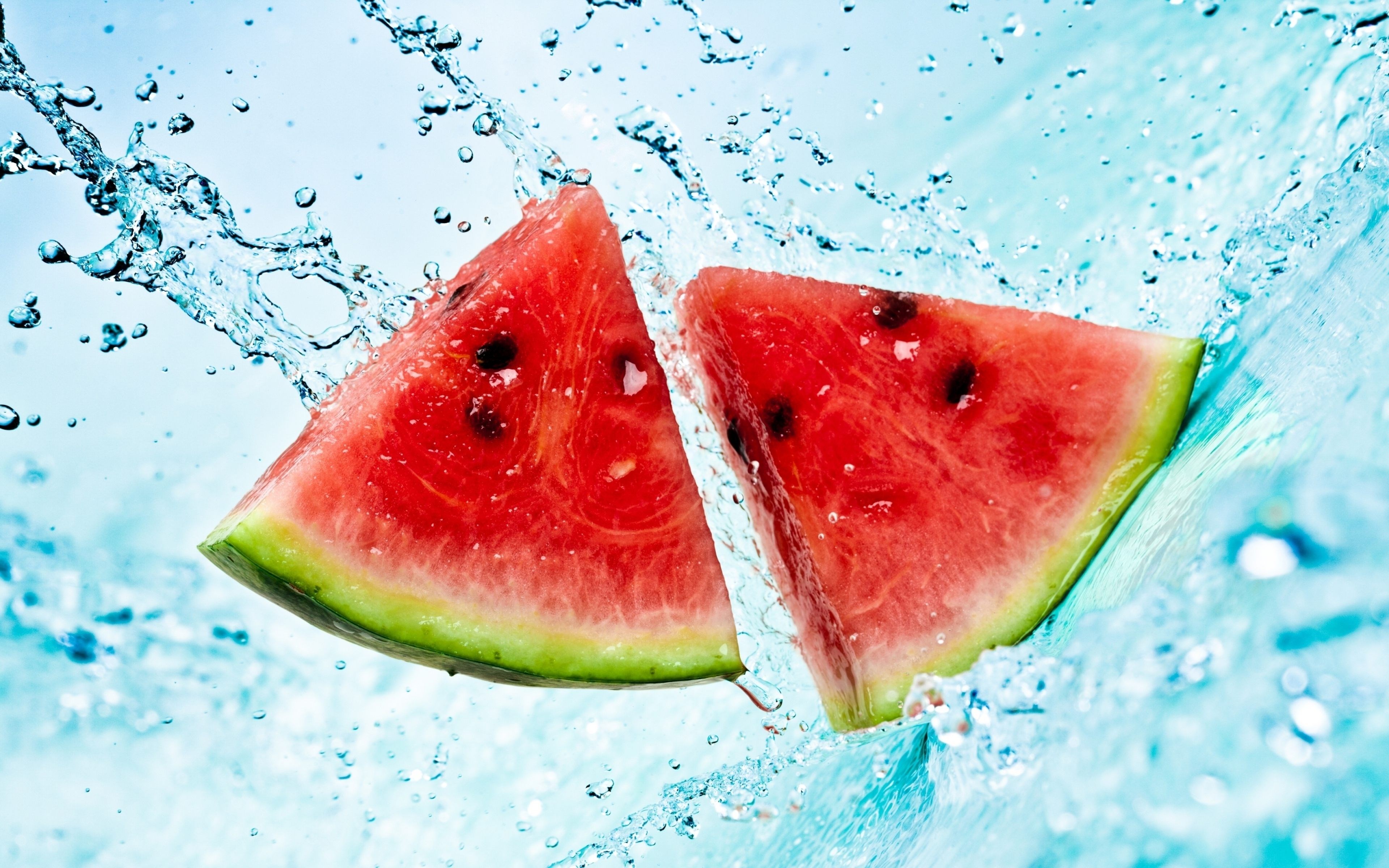 Watermelon Slices Fruit Art 4k Ultra HD Wallpaper High Quality Walls