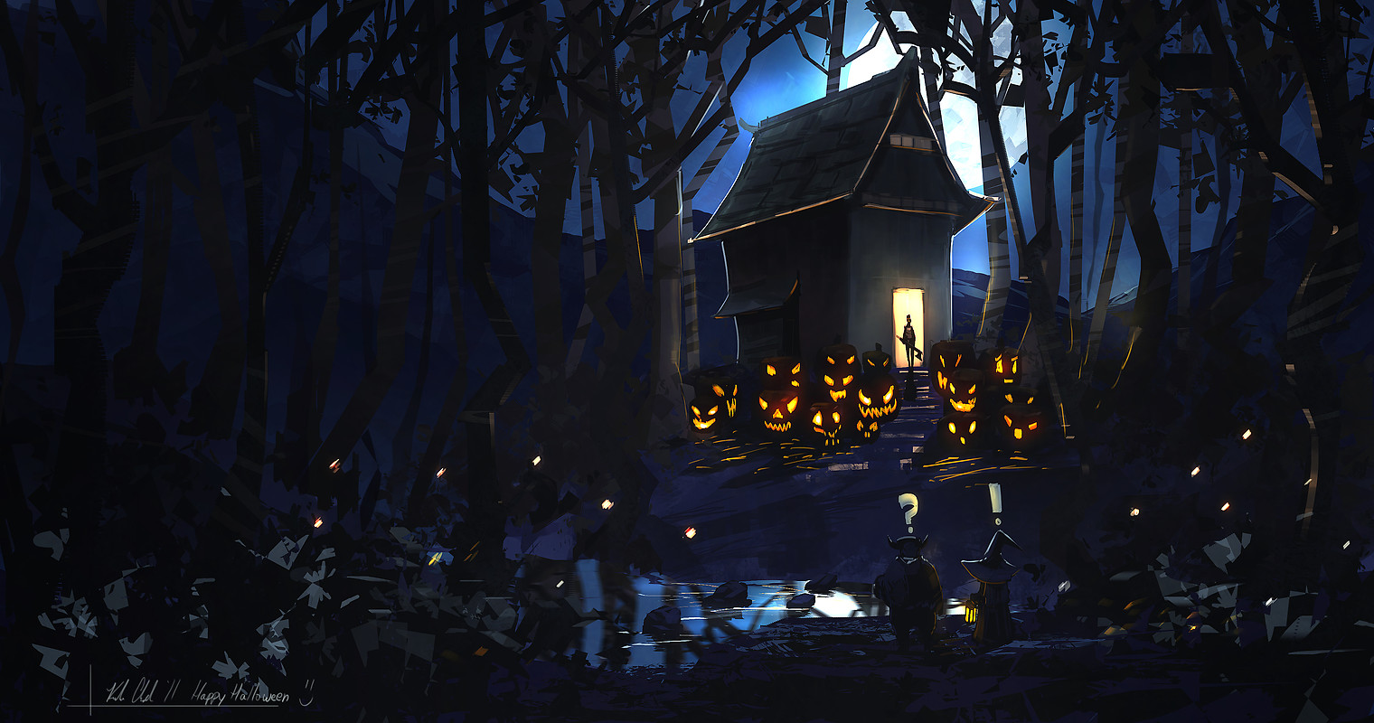 Evil Forest Halloween Wallpaper