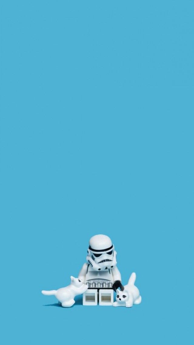 Cute Little Stormtrooper Lego C iPhone Wallpaper