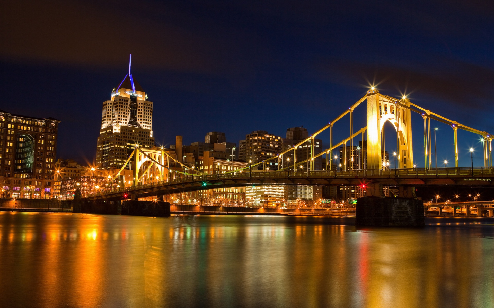 Bridge in Pittsburgh Pennsylvania Wallpaper for Widescreen Desktop PC