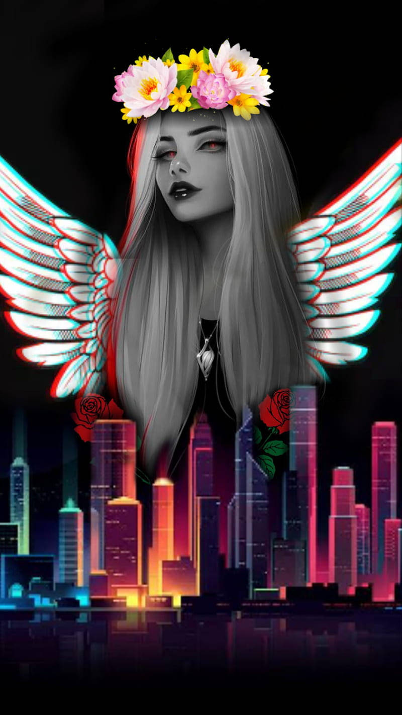 Phone Girl Wallpaper