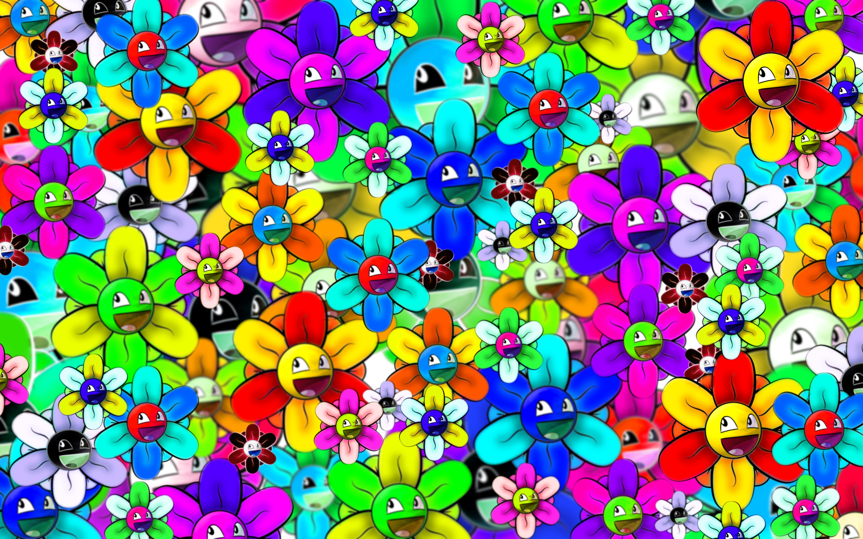 Flower Power Background Wallpaper Id 811et
