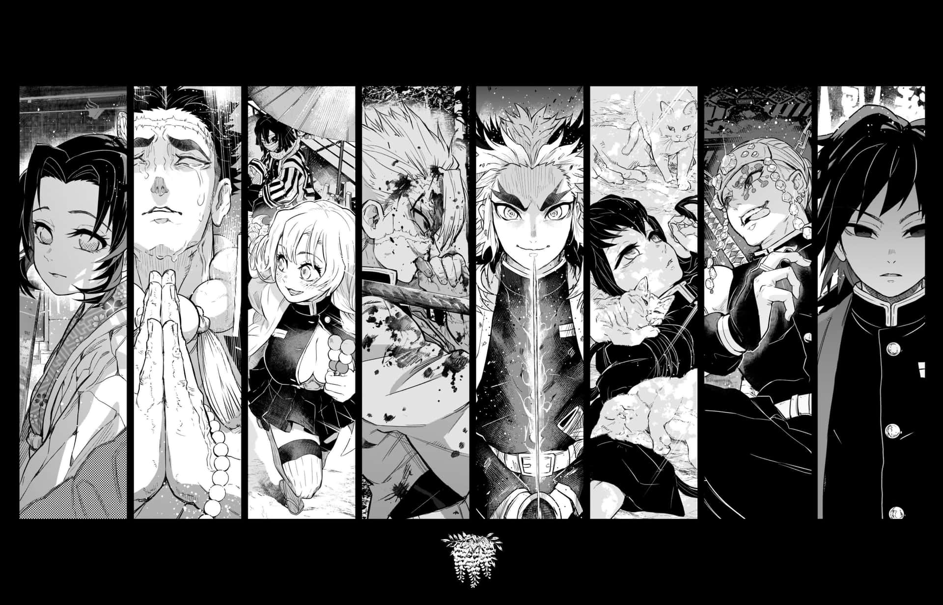 Demon Slayer Manga Background Wallpaper