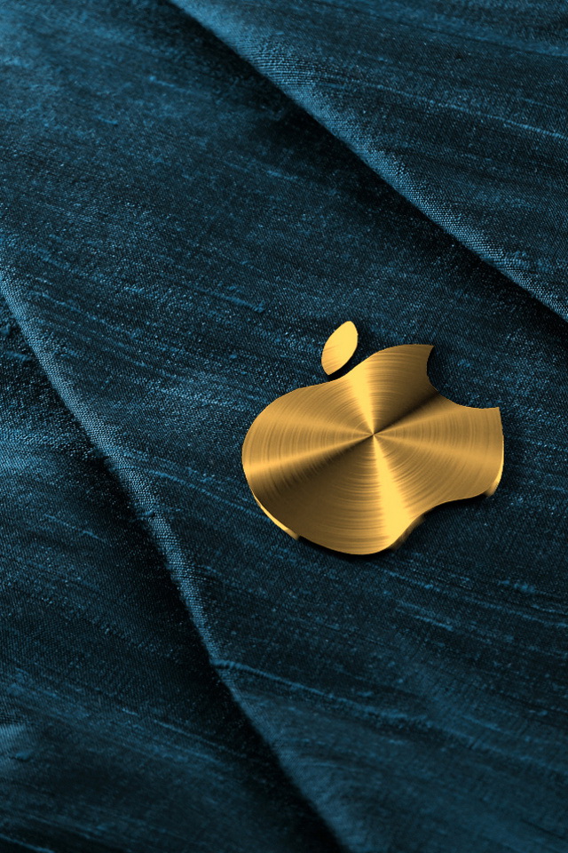 Gold Apple Logo Wallpaper iPhone