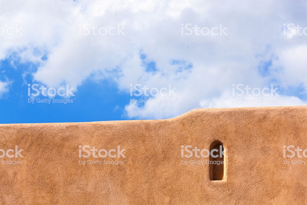 Santa Fe Adobe Pueblo Background Southwest Architecture New Mexico