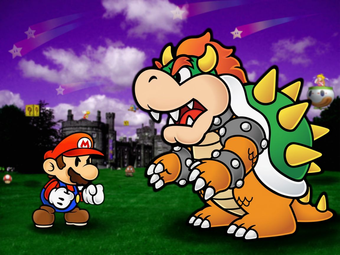 Mario vs Bowser Wallpaper - WallpaperSafari.