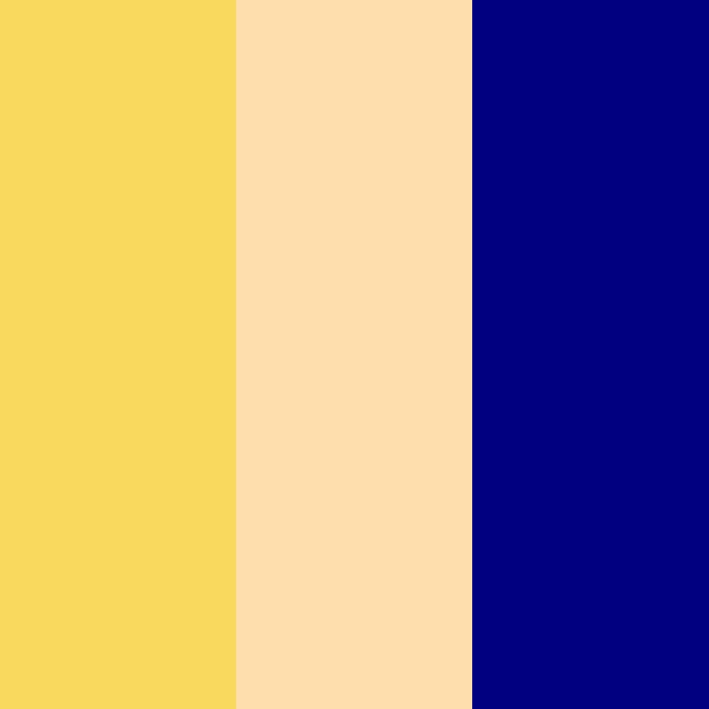 Naples Yellow Navajo White And Navy Blue Solid Three Color Background