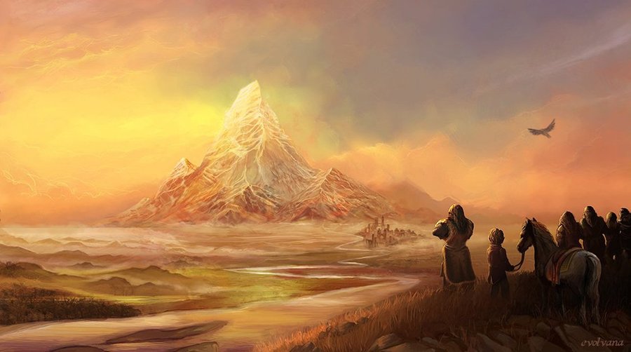 Erebor The Lonely Mountain By Evolvana