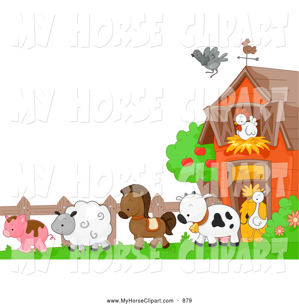 Free Download Farm Animal Border Clip Art 1024x1044 For Your