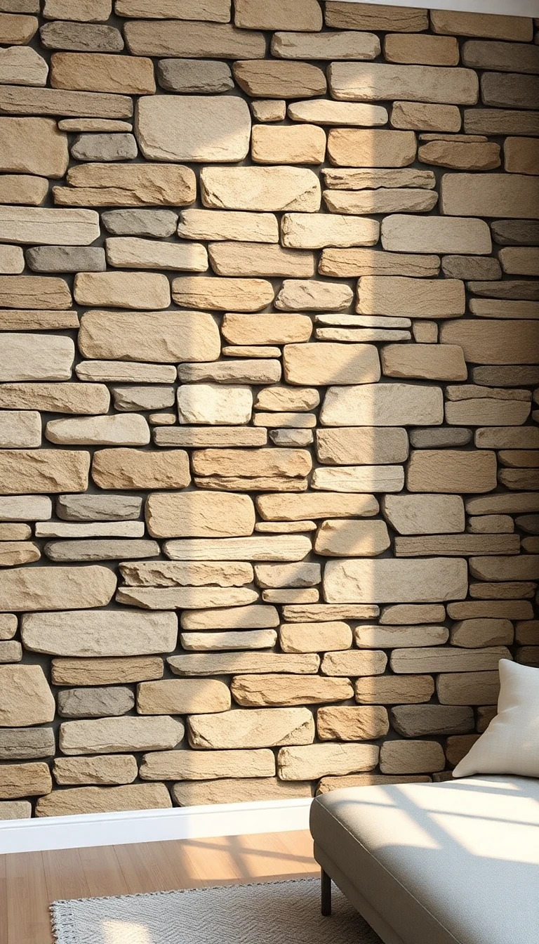 3d Stacked Stone Wallpaper