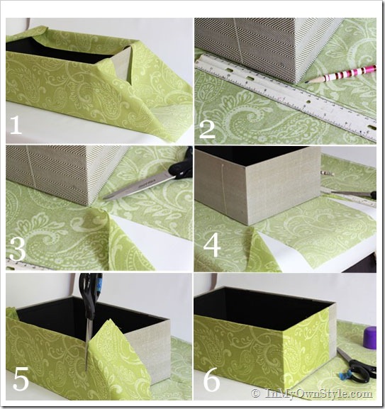 How To Cover A Box With Fabric Tutorial